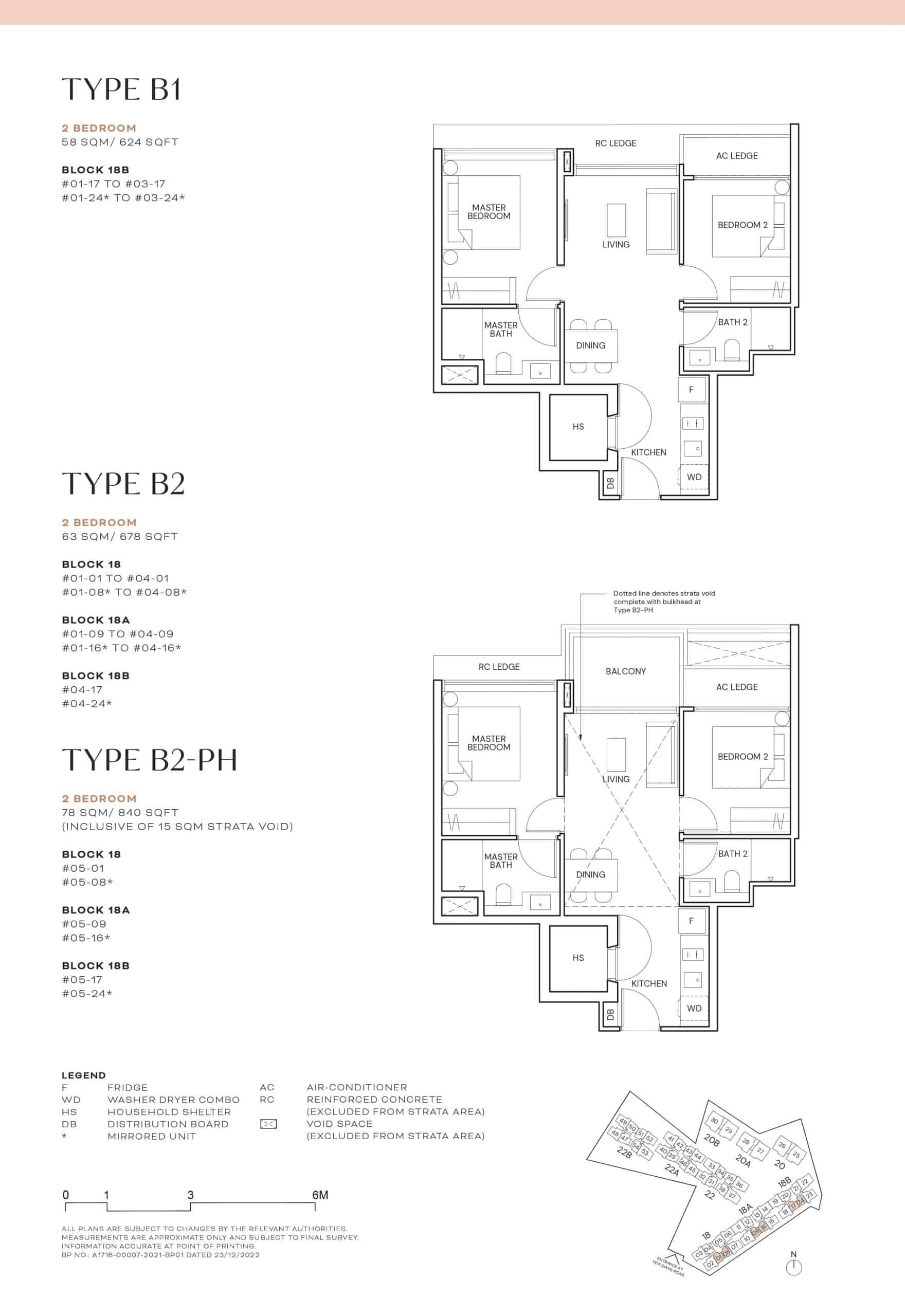 Terra Hill Floor Plan Type B1 B2